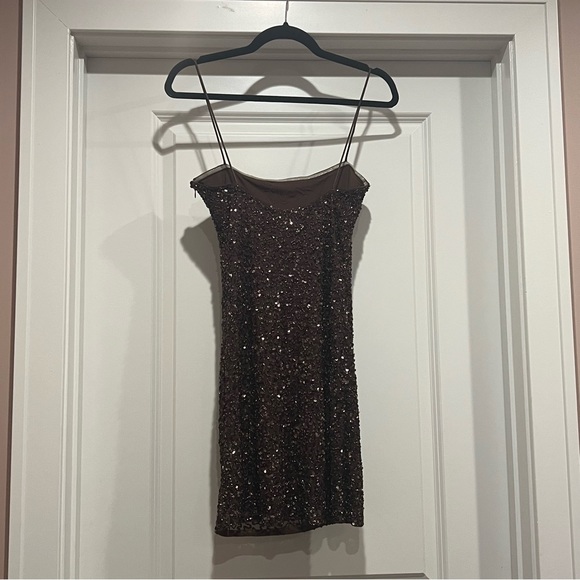 RETROFETE Sequin Dionne Dress in brown - Picture 11 of 15